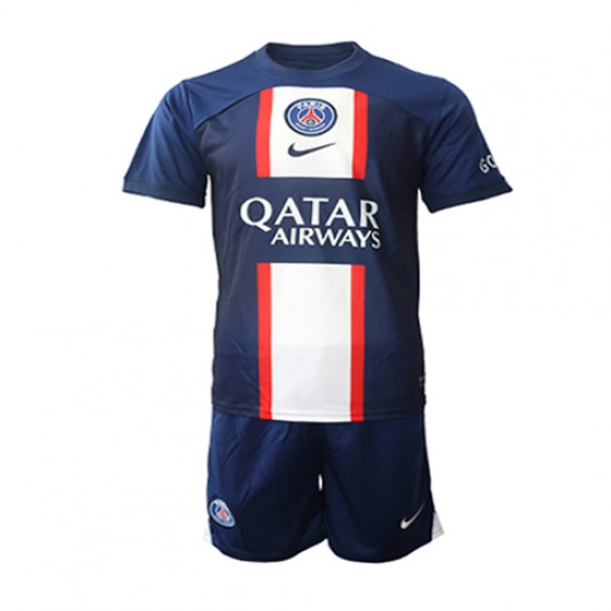 Camisola Paris Saint-Germain Criança Equipamento Primeiro 2022-2023 Manga Corta